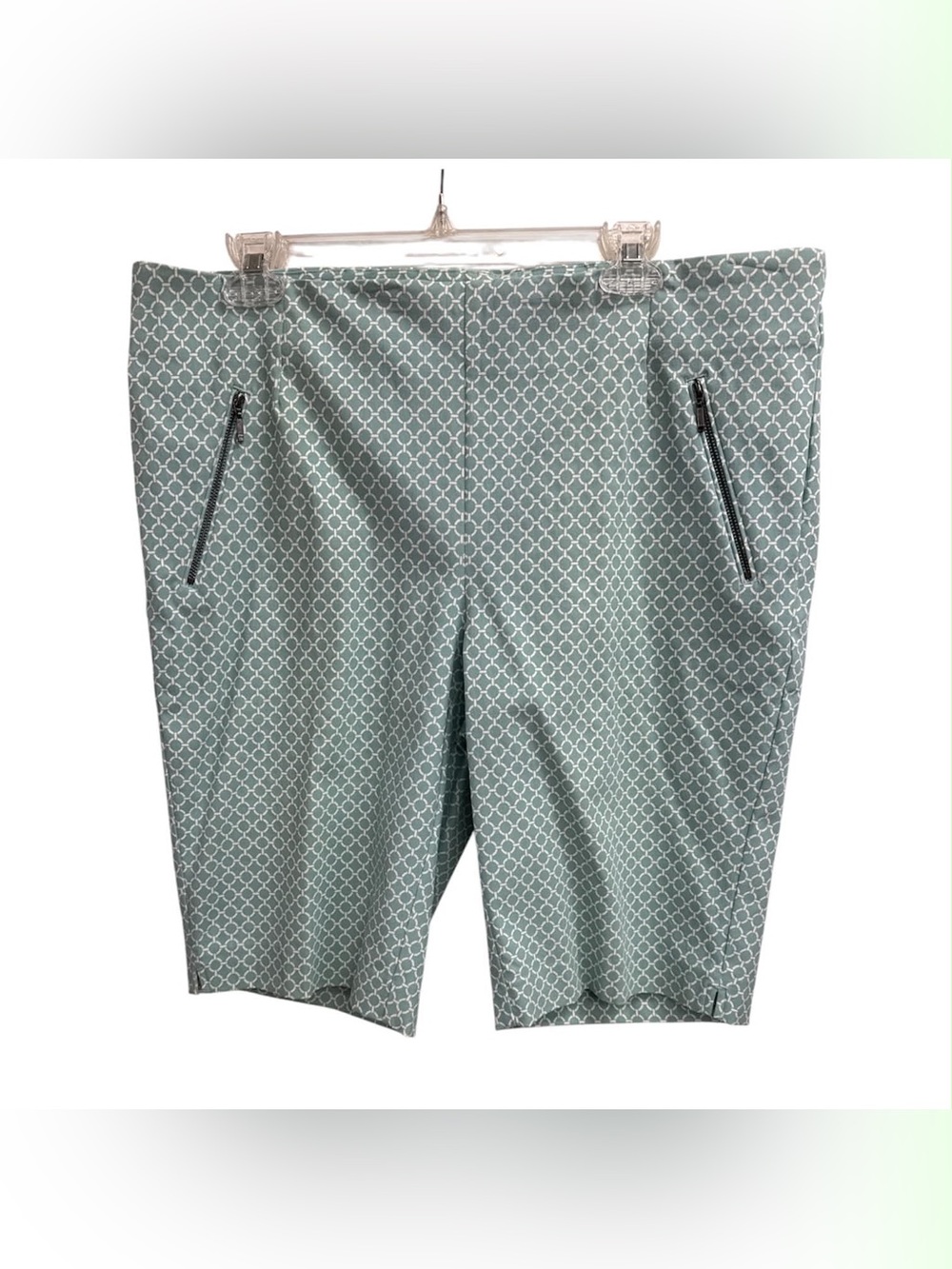 Michel Studio Sage Green Geometric Board Shorts Size Xl